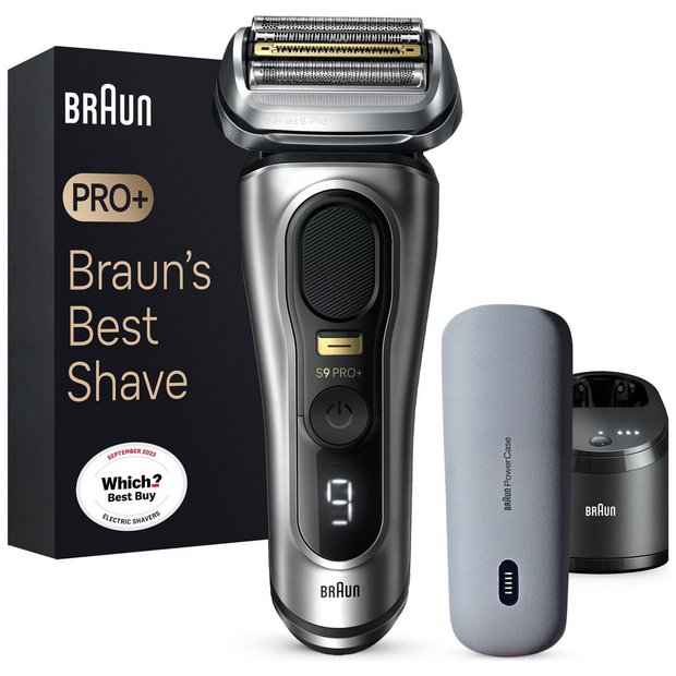 Buy Braun Series 9 Pro Electric Shaver with Charging Case 9477cc, Mens  electric shavers