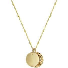 18ct Gold Plated Sterling Silver Personalised Disc Necklace
