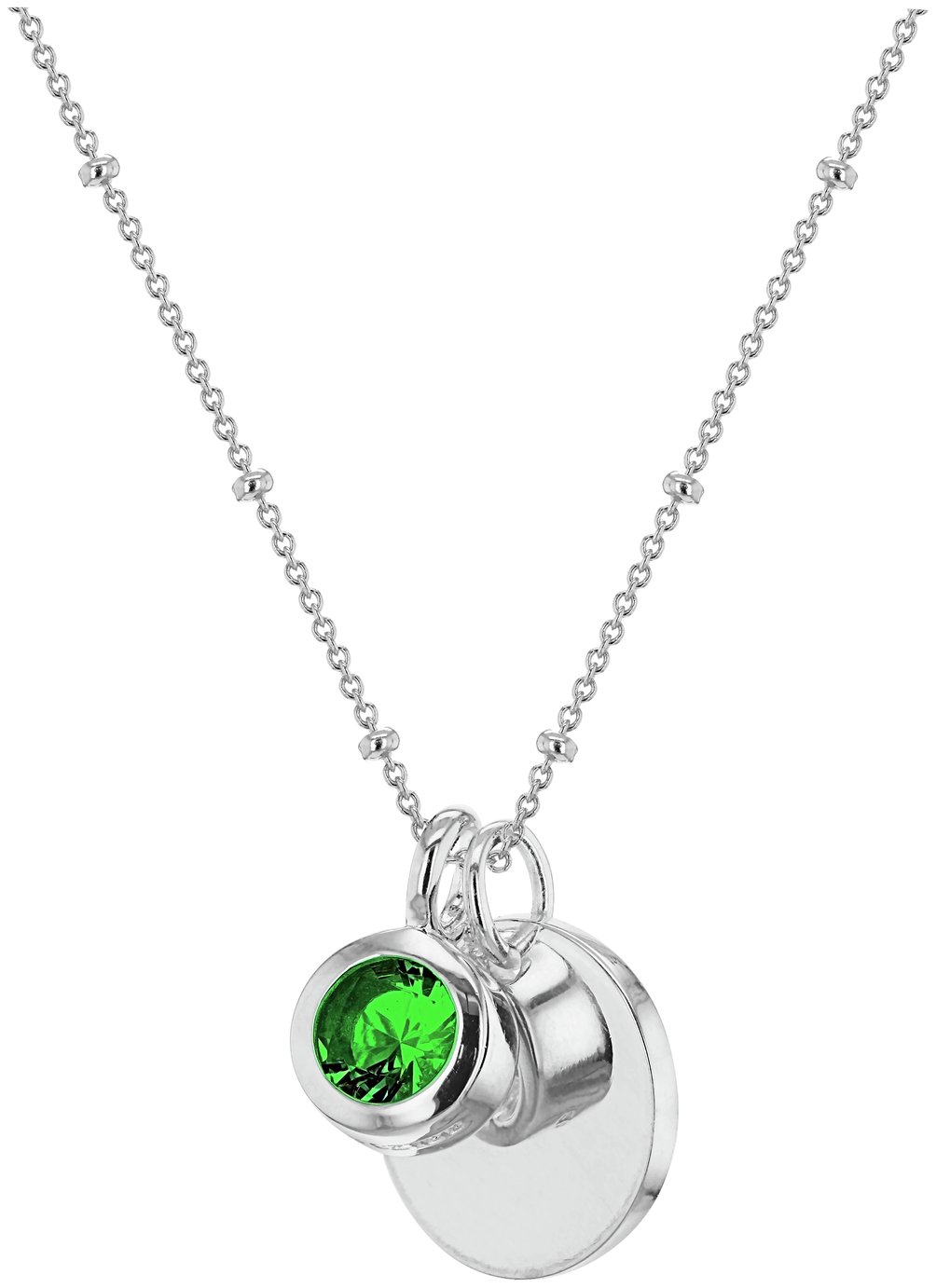 Revere Personalised Cubic Zirconia Pendant-May