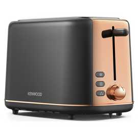 Kenwood TCP05.C0DG Abbey Lux 2 Slot Toaster - Dark Grey/Gold