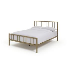 Habitat Halo Double Metal Bed Frame - Gold
