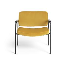 Habitat Molly Velvet Chair - Yellow