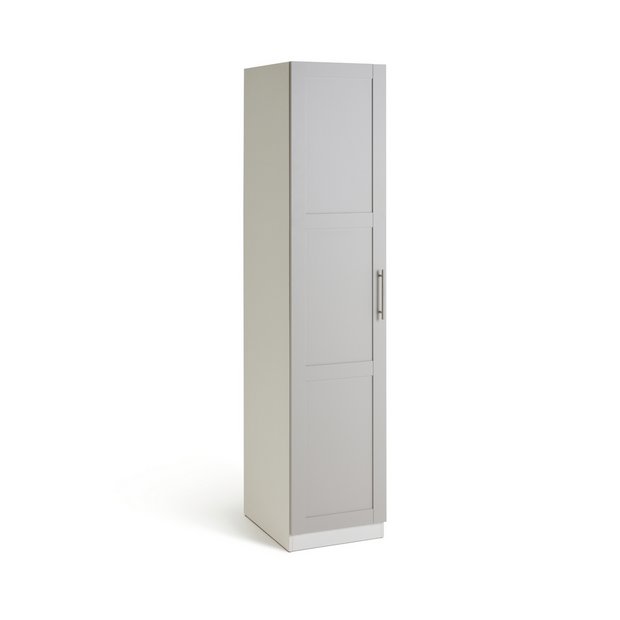 1 door store wardrobe grey