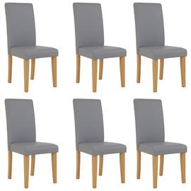 Argos Home 6 Midback Dining Chairs - Grey