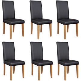 Argos Home 6 Midback Dining Chairs - Black