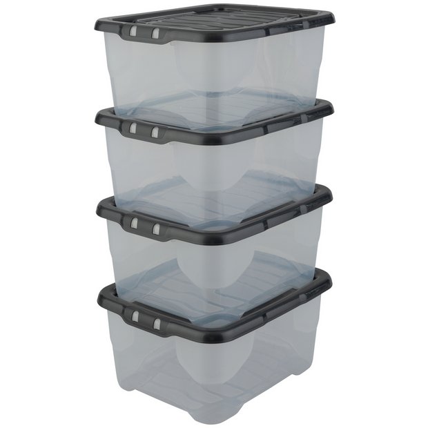 Plastic storage store boxes argos