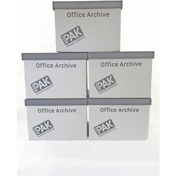 Buy StorePAK Multi-use Archive Box & Lid - Set of 5, Cardboard boxes