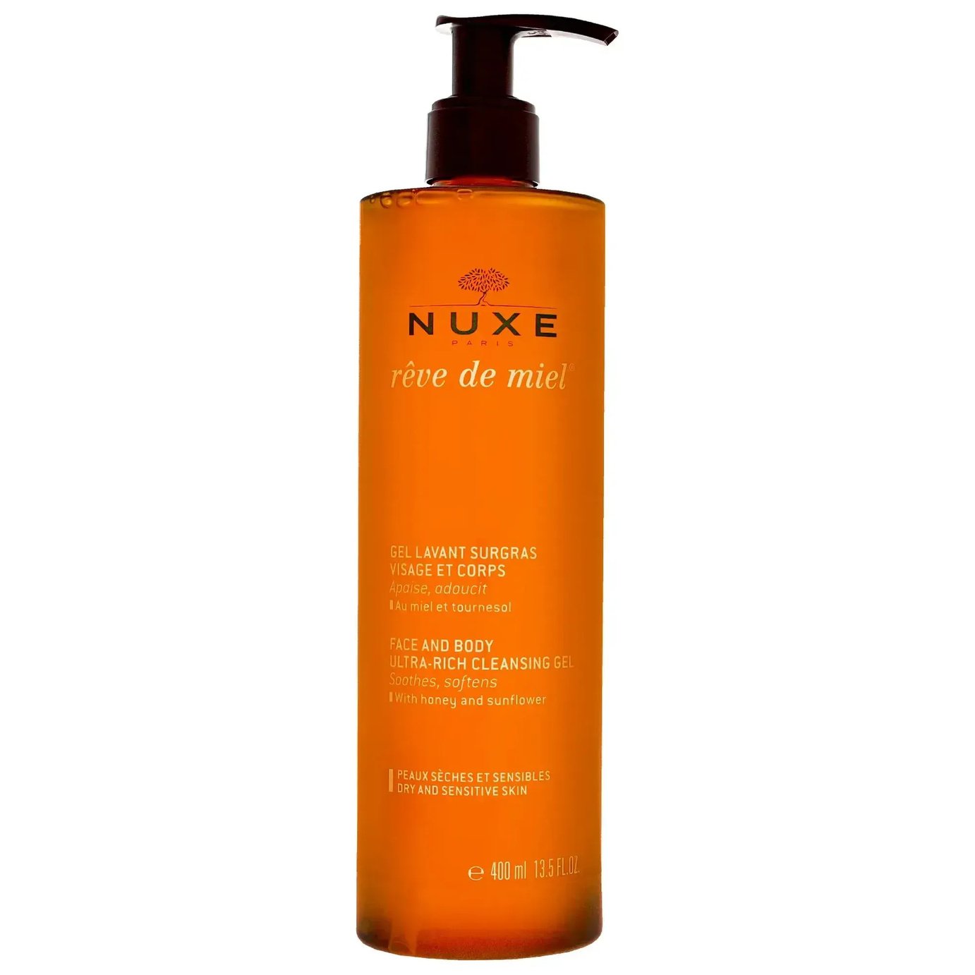 Nuxe Reve de Miel Ultra Rich Face And Body Cleansing Gel - 400ml