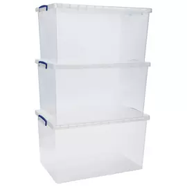 Really Useful 3 x 83L Nesting Box - Clear