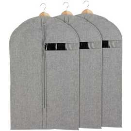 Argos Home Pack of 3 Suit Carriers - Grey