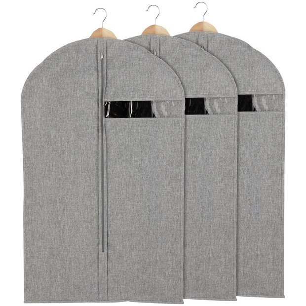 Buy Argos Home Pack of 3 Suit Carriers Grey Suit carriers Argos