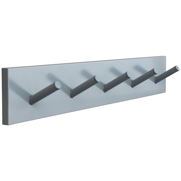 Buy Argos Home Scandi 5 Peg hooks Grey Coat hooks and stands Argos