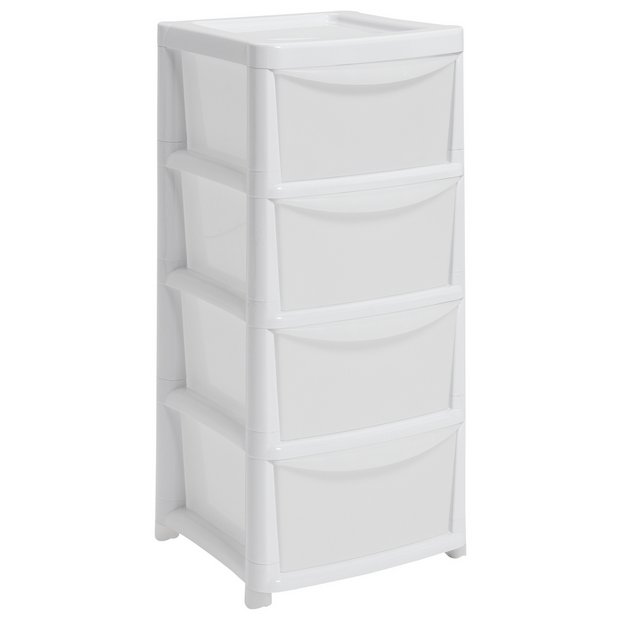 Buy Argos Home Set of 3 Storage Boxes - Light Grey, Plastic storage boxes  and drawers
