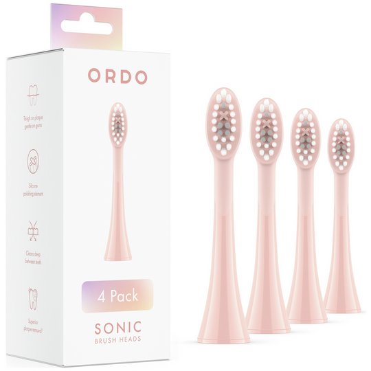 Ordo Sonic Rose Gold Electric Brush Heads - 4 Pack