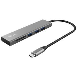 Trust Halyx 3 Port USB Hub & Card Reader Combo