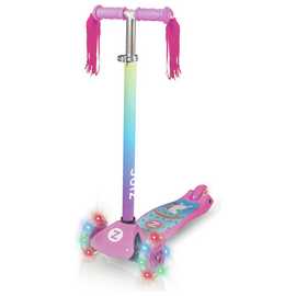 Zinc Safari Unicorn Light Up 3 Wheel Scooter