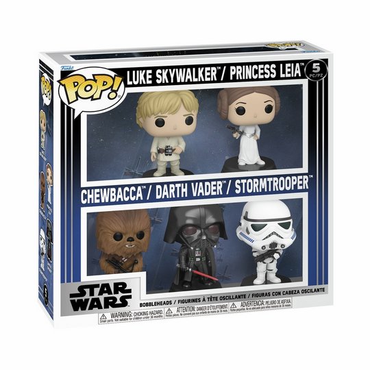 Disney Funko POP KS Star Wars 4.8 Inch Action Figures - 5 Pack