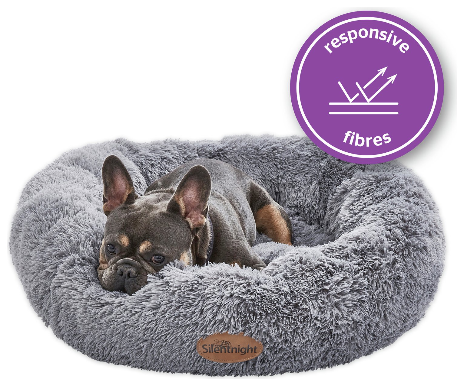 Silentnight Donut Pet Bed Grey