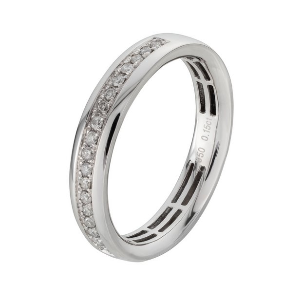 Argos silver 2025 eternity rings