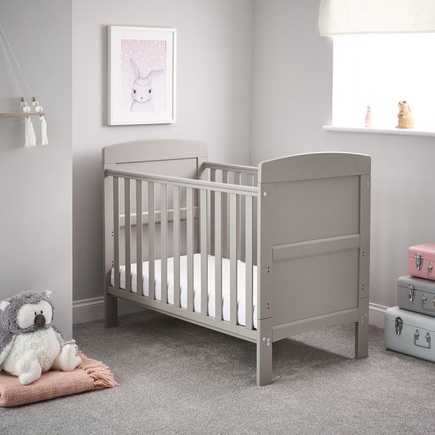 Argos grey cot on sale