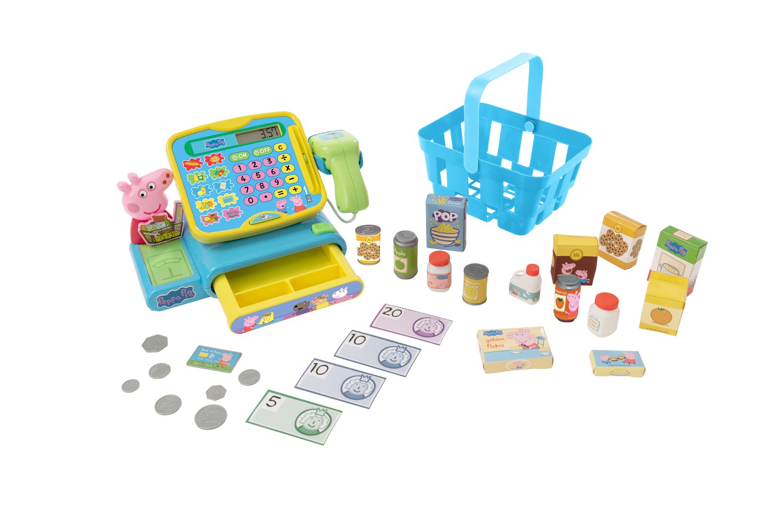 Peppa Pig Cash Register and Basket Shopping Set