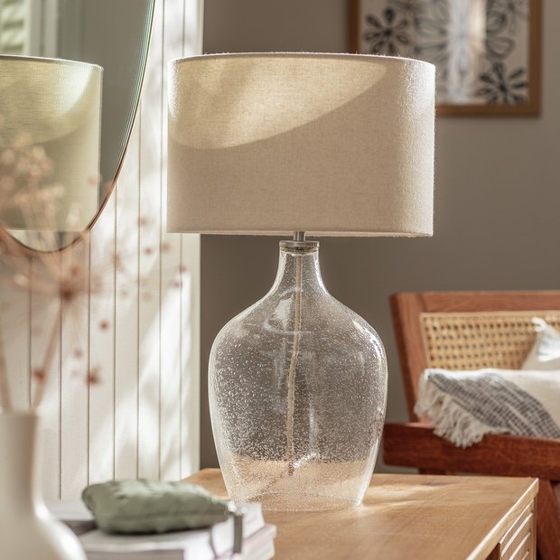 Glass based table store lamps