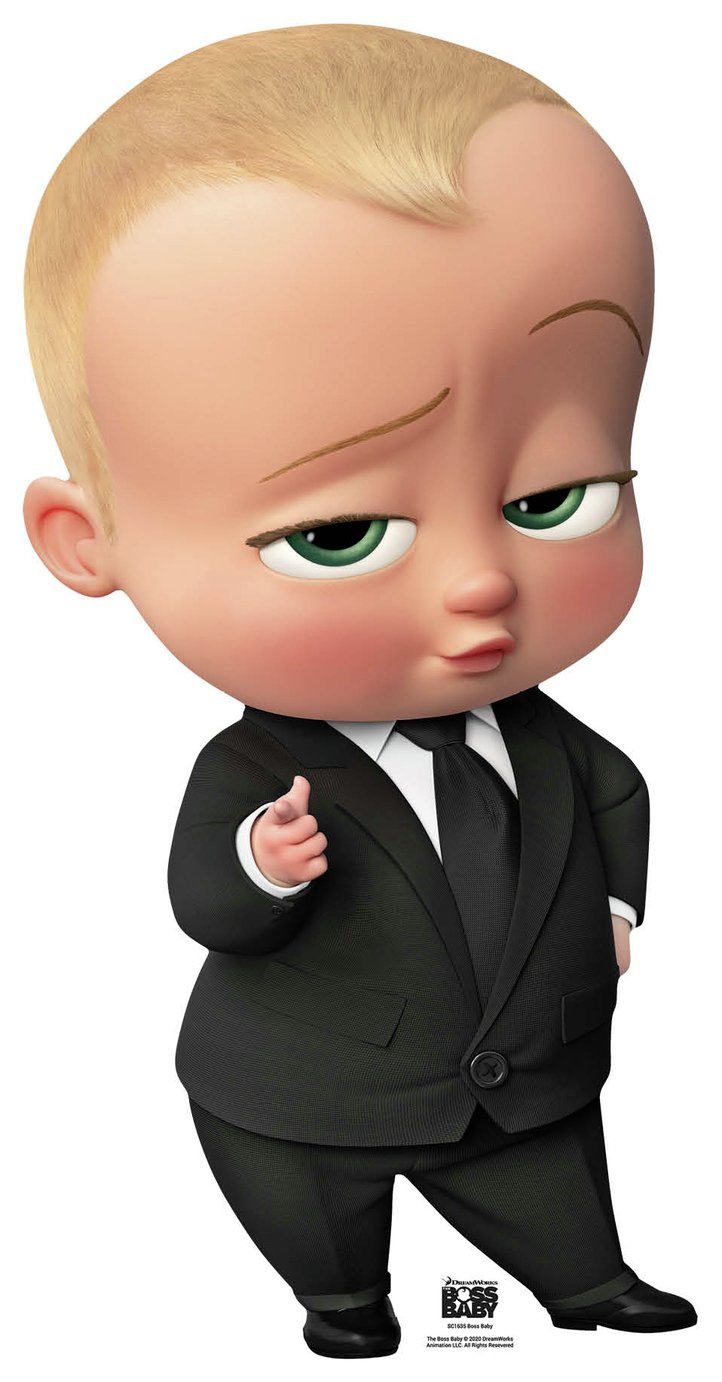 Star Cutouts Boss Baby Cardboard Cutout