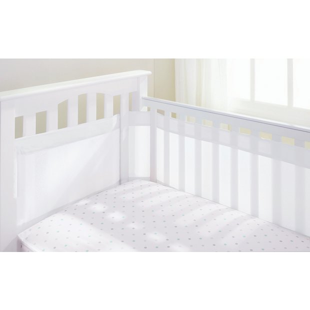 Buy BreathableBaby 4 Sided Airflow Cot Liner - White | Cot and bed bumpers | Argos