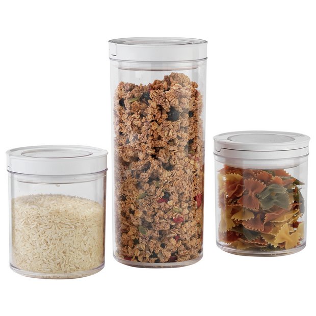 Buy Argos Home Set of 3 Airtight Food Storage Containers | Food storage | Argos