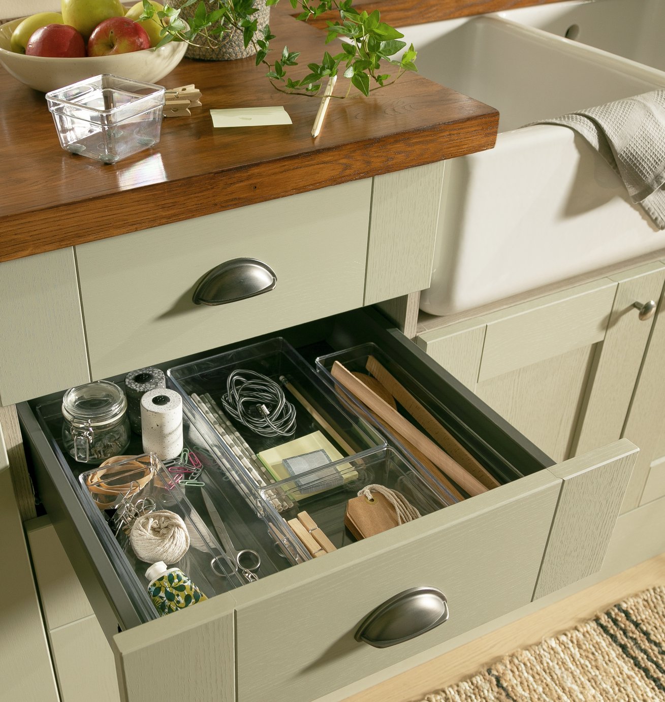 Argos Home Set of 6 Drawer Organiser - Clear