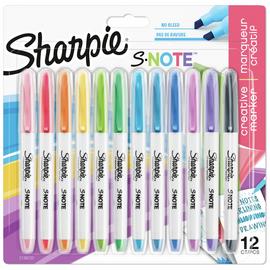 Sharpie S-Note Chisel Tip Highlighter - Pack of 12