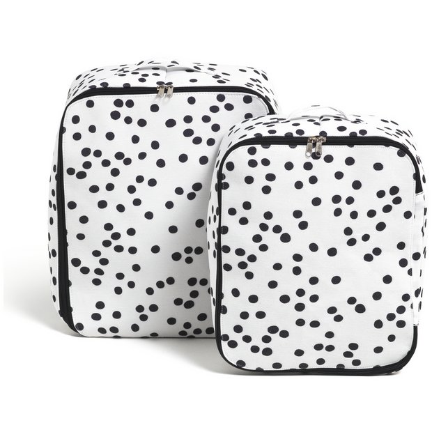Buy Habitat Pack of 2 Penny Soft Storage Bag | Storage bags | Argos
