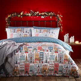 Furn Festive Town Christmas Bedding Set - Single