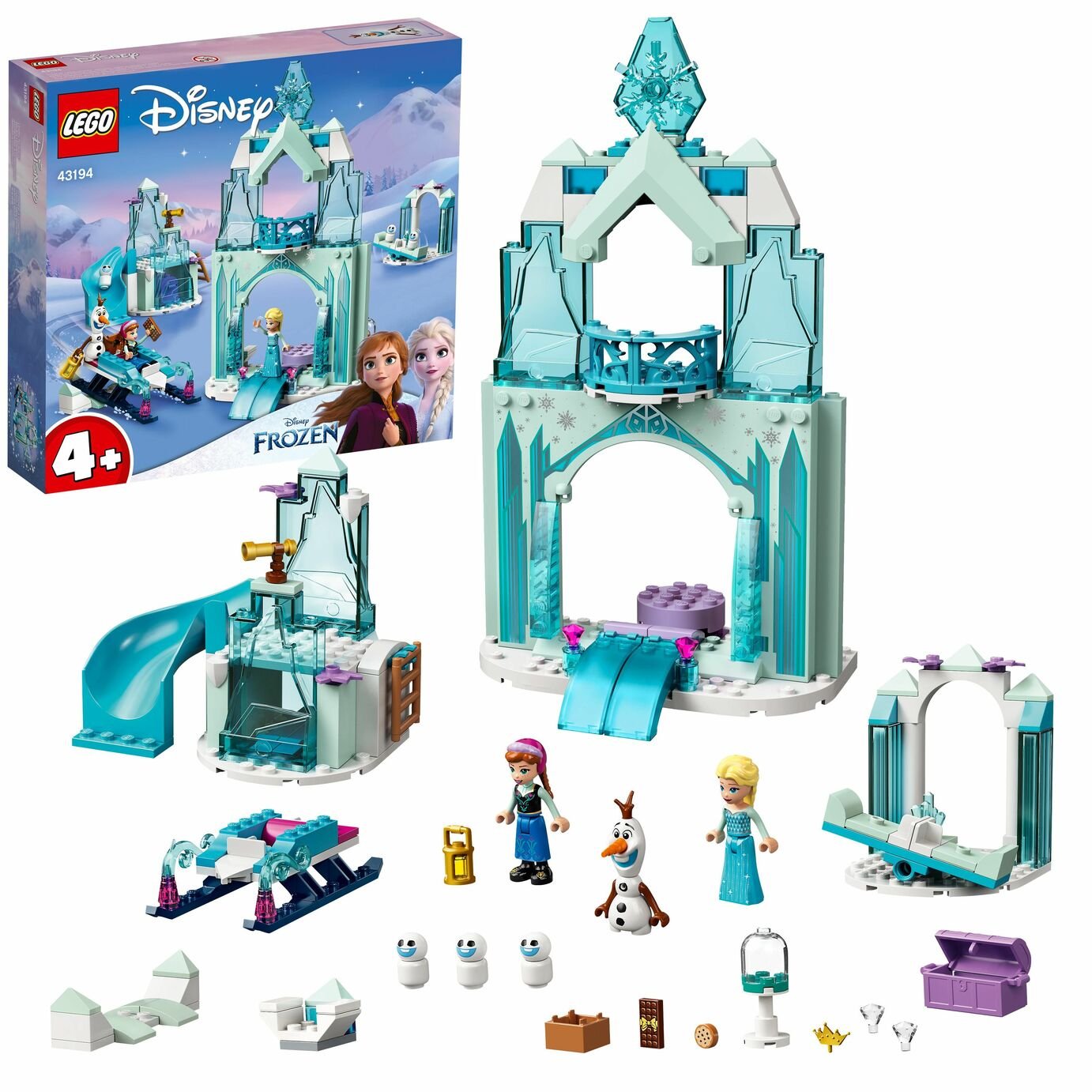 elsa castle lego set