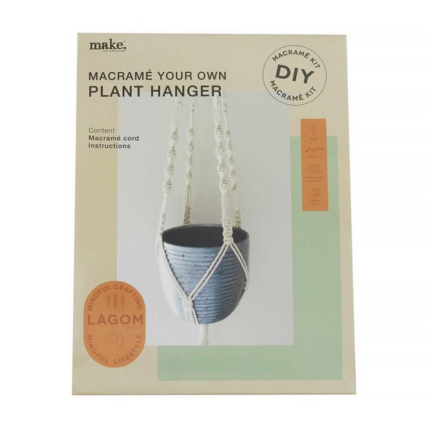 Leisure Arts Macrame Kit Plant Pouch, Macrame Kits for Adults Beginners,  Macrame Plant Hanger Kit, Macrame Beginners Kit, Macrame Kit, Diy Macrame