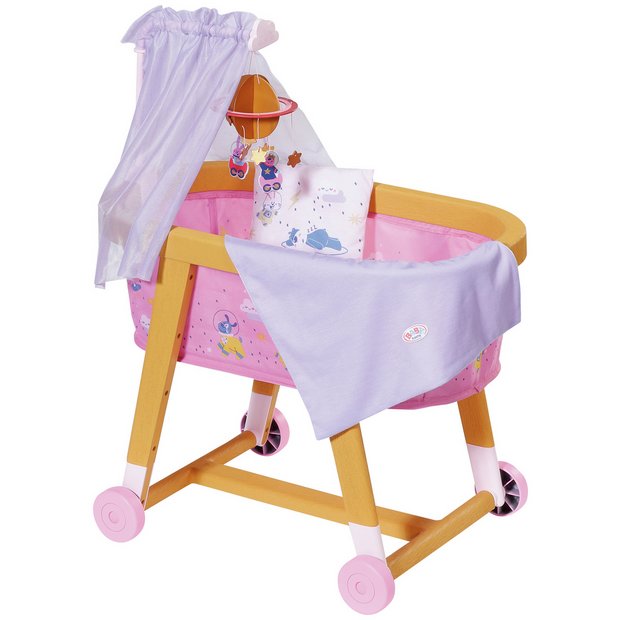 Baby born doll store cot