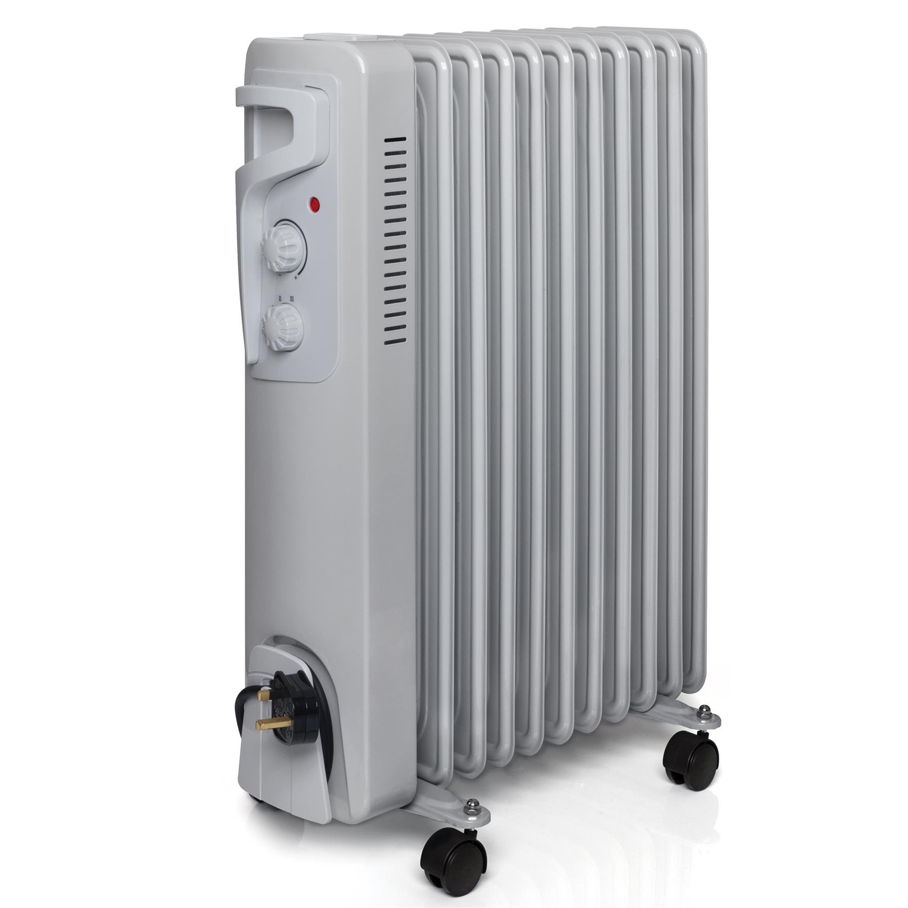 Futura 2500W Oil Filled Electric Radiator - Grey