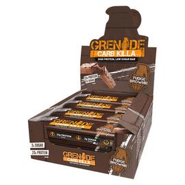 Grenade Carb Killa Chocolate Fudge Brownie Protein Bars x 12