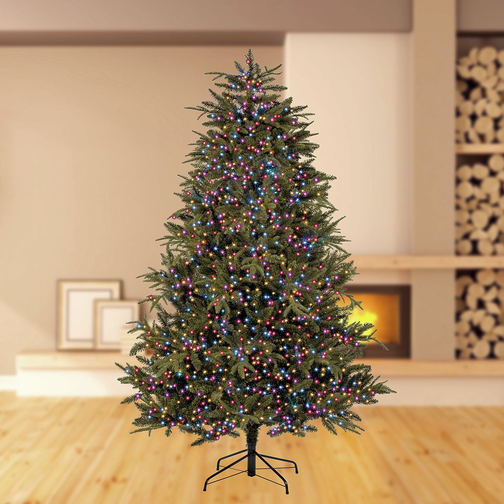 Premier Decorations 1000 Rainbow LED Christmas Tree Lights