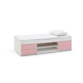 Argos Home Malibu Kids Cabin Bed Frame - Pink & White