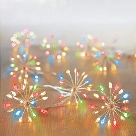 Premier Decorations Multicoloured Starburst Christmas Lights