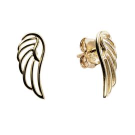 Revere 9ct Yellow Gold Wings Stud Earrings