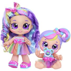 Kindi Kids Rainbow Kate and Cutie Cake Doll Playset - 25cm