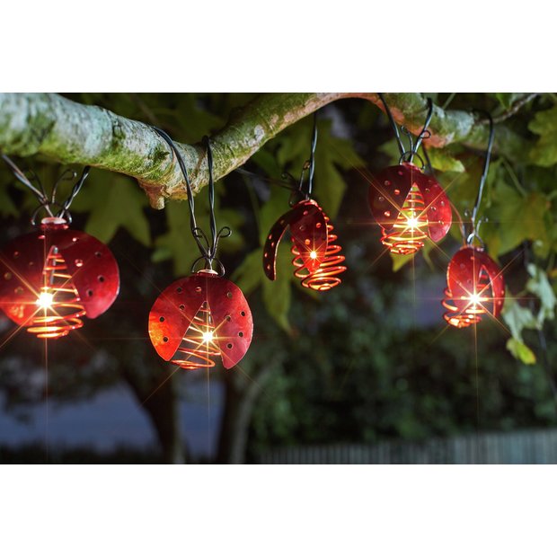 Solar powered outdoor christmas lights outlet argos