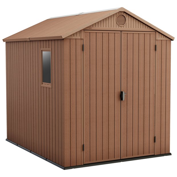 Buy Keter Darwin Apex Outdoor Garden Storage Shed 6 x 8ft