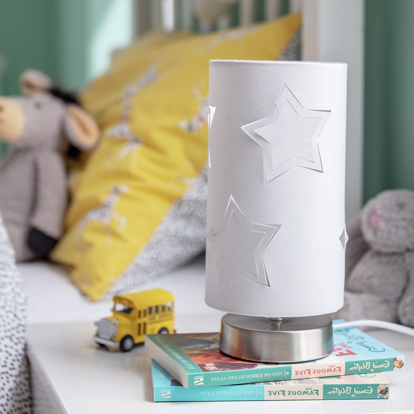 Argos Home Star Cut Out Table Lamp - Grey