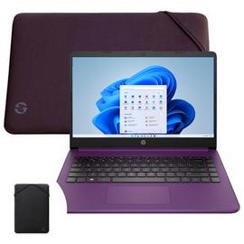 HP 14s-fq0060na 14in AMD 3020e 4GB 64GB Laptop - Burgundy