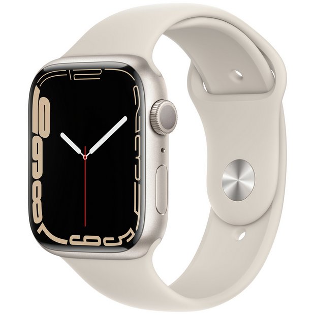 Buy Apple Watch Series 7 GPS 45mm Starlight Alu Case/Sport Band | Smart watches | Argos