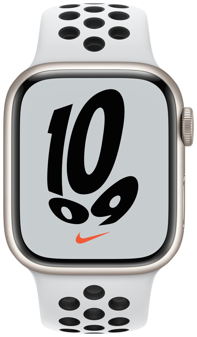 Buy Apple Watch Nike Series 7 GPS 41mm - Starlight/ Sport Band | Smart  watches | Argos