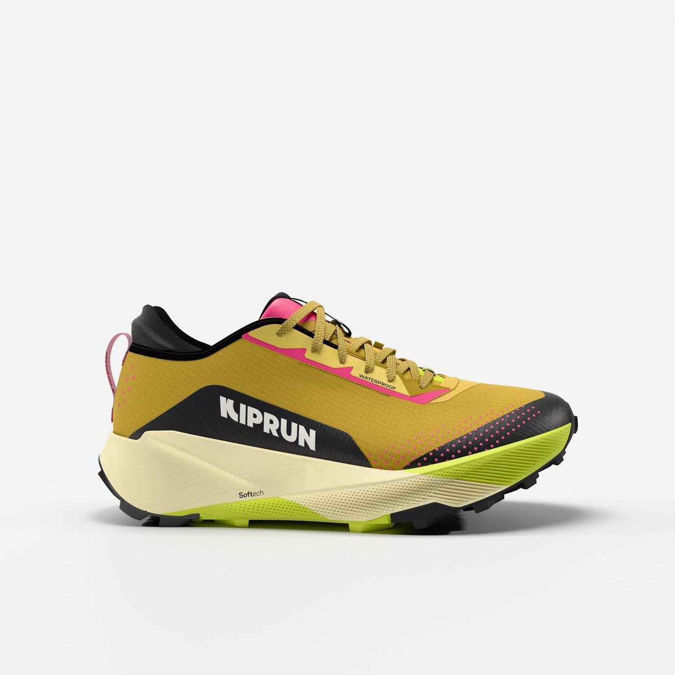 Decathlon Men's Kipsummit Waterproof Trail Running Shoes - Yellow